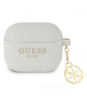 Guess GUA3LSC4EG AirPods 3 cover grey/grey Silicone Charm 4G Collection