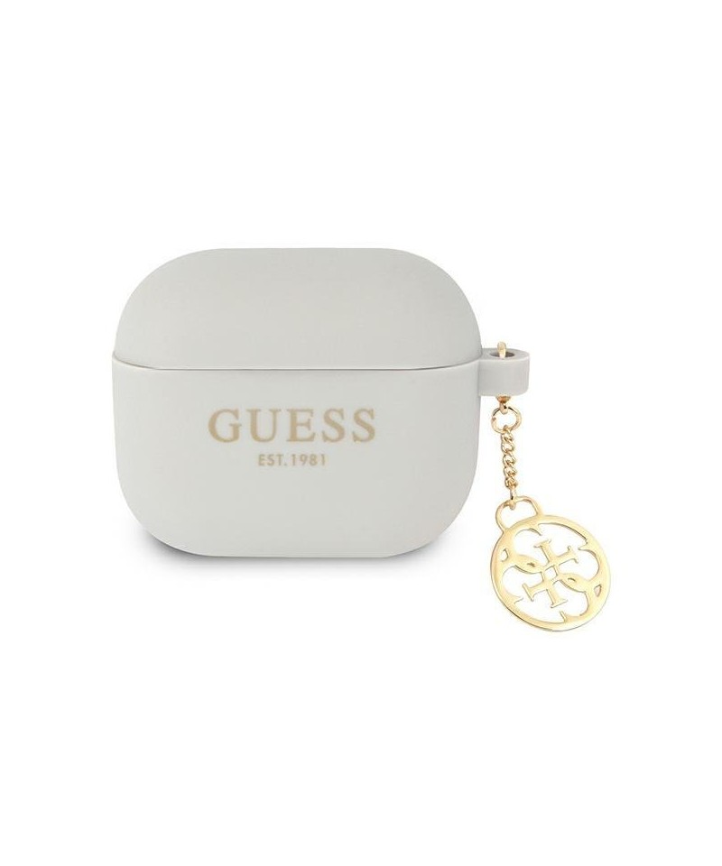 Guess GUA3LSC4EG AirPods 3 cover grey/grey Silicone Charm 4G Collection