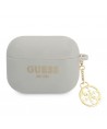Guess GUAPLSC4EG AirPods Pro cover grey/grey Silicone Charm 4G Collection
