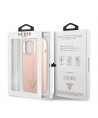 Guess GUHCP13LSLTGP iPhone 13 Pro / 13 6.1" pink/pink hardcase Silicone Triangle