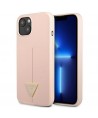 Guess GUHCP13MSLTGP iPhone 13 6.1" pink/pink hardcase Silicone Triangle