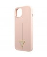 Guess GUHCP13MSLTGP iPhone 13 6.1" pink/pink hardcase Silicone Triangle