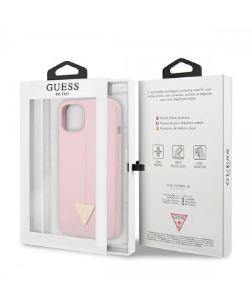 Guess GUHCP13SSLTGU iPhone 13 mini 5.4" purple/purple hardcase Silicone Triangle