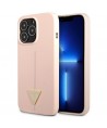 Guess GUHCP13XSLTGP iPhone 13 Pro Max 6.7" pink/pink hardcase Silicone Triangle