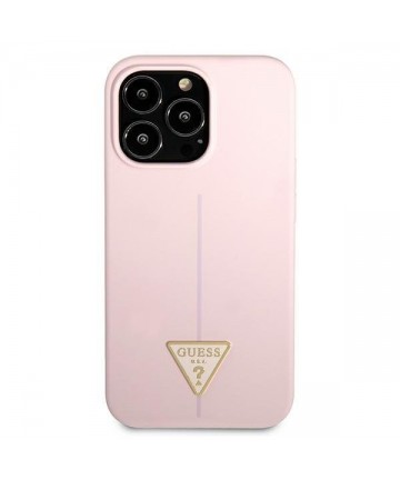 Guess GUHCP13XSLTGU iPhone 13 Pro Max 6.7" purple/purple hardcase Silicone Triangle