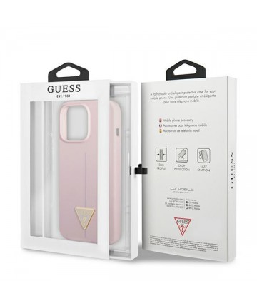 Guess GUHCP13XSLTGU iPhone 13 Pro Max 6.7" purple/purple hardcase Silicone Triangle