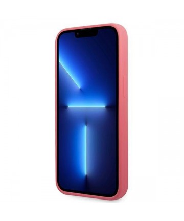 Karl Lagerfeld Silicone Plaque Case for iPhone 13 Pro / iPhone 13 - Fuchsia
