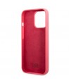 Karl Lagerfeld Silicone Plaque Case for iPhone 13 Pro / iPhone 13 - Fuchsia