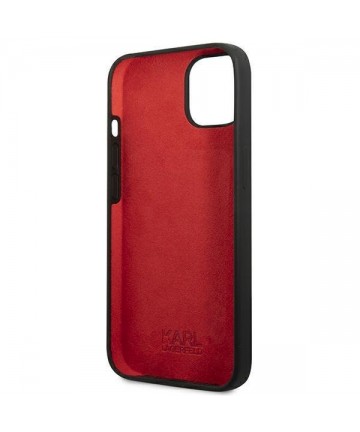 Karl Lagerfeld Silicone Plaque Case for iPhone 13 mini - Black