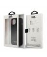 Karl Lagerfeld Silicone Plaque Case for iPhone 13 mini - Black