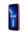 Karl Lagerfeld Silicone Plaque Case for iPhone 13 mini - Fuchsia