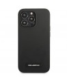 Karl Lagerfeld Silicone Plaque Case for iPhone 13 Pro Max - Black