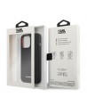 Karl Lagerfeld Silicone Plaque Case for iPhone 13 Pro Max - Black