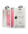 Karl Lagerfeld Silicone Plaque Case for iPhone 13 Pro Max - Fuchsia
