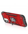 Wozinsky Ring Armor case for iPhone 14 Plus armored cover magnetic holder ring red