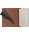 Uniq Belmont Passport Case with Apple Find My RFID Blocking Caramel Beige