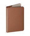 Uniq Belmont Passport Case with Apple Find My RFID Blocking Caramel Beige