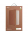 Uniq Belmont Passport Case with Apple Find My RFID Blocking Caramel Beige
