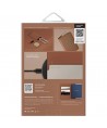 Uniq Belmont Passport Case with Apple Find My RFID Blocking Caramel Beige