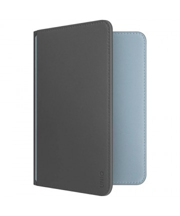 Uniq Belmont Passport Case with Apple Find My RFID Blocking Gray Blue
