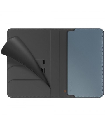 Uniq Belmont Passport Case with Apple Find My RFID Blocking Gray Blue