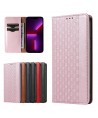 Magnet Strap Case iPhone 14 Case Flip Wallet Mini Lanyard Stand Pink
