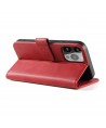 Magnet Case elegant case cover with a flap and stand function for iPhone 14 Plus red