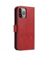 Magnet Case elegant case cover with a flap and stand function for iPhone 14 Plus red