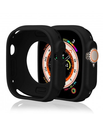 Silicone Watch Case for Apple Watch 42 mm (Series 10) - black