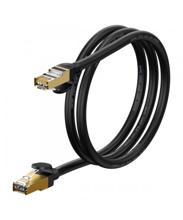 Baseus Speed Seven High Speed RJ45 Network Cable 10Gbps 1m Black (WKJS010101)