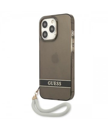 Guess GUHCP13LHTSGSK iPhone 13 Pro / 13 6.1" black/black hardcase Translucent Stap