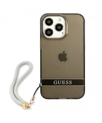 Guess GUHCP13LHTSGSK iPhone 13 Pro / 13 6.1" black/black hardcase Translucent Stap