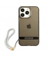 Guess GUHCP13LHTSGSK iPhone 13 Pro / 13 6.1" black/black hardcase Translucent Stap