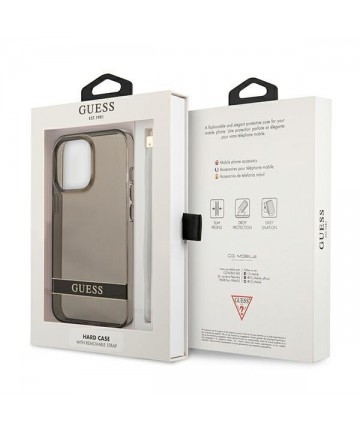 Guess GUHCP13LHTSGSK iPhone 13 Pro / 13 6.1" black/black hardcase Translucent Stap