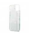 Guess GUHCP13MLFLSN iPhone 13 6.1" green/green hardcase Flower Liquid Glitter
