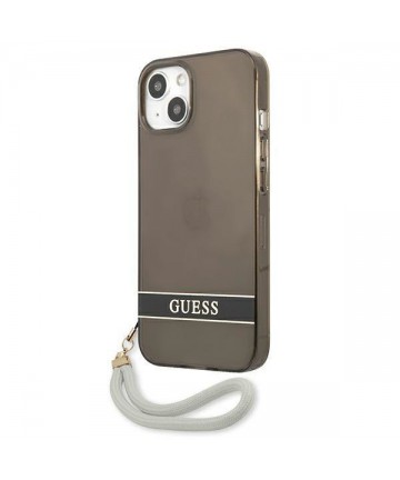 Guess GUHCP13SHTSGSK iPhone 13 mini 5.4" black/black hardcase Translucent Stap