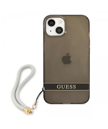 Guess GUHCP13SHTSGSK iPhone 13 mini 5.4" black/black hardcase Translucent Stap