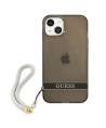 Guess GUHCP13SHTSGSK iPhone 13 mini 5.4" black/black hardcase Translucent Stap