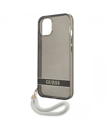 Guess GUHCP13SHTSGSK iPhone 13 mini 5.4" black/black hardcase Translucent Stap