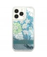 Guess GUHCP13XLFLSN iPhone 13 Pro Max 6.7" green/green hardcase Flower Liquid Glitter