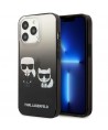 Karl Lagerfeld Gradient Ikonik Karl&Choupette Case for iPhone 13 Pro / iPhone 13 - Black