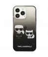 Karl Lagerfeld Gradient Ikonik Karl&Choupette Case for iPhone 13 Pro / iPhone 13 - Black