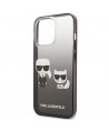 Karl Lagerfeld Gradient Ikonik Karl&Choupette Case for iPhone 13 Pro / iPhone 13 - Black