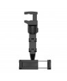Adjustable car rearview mirror holder for smartphone black