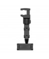 Adjustable car rearview mirror holder for smartphone black