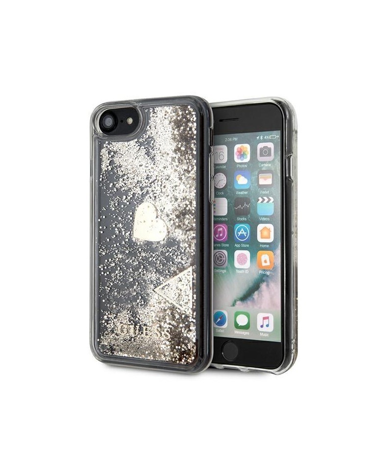 Guess GUOHCI8GLHFLGO iPhone 7/8/SE 2020 /SE 2022 gold/gold hard case Glitter Charms