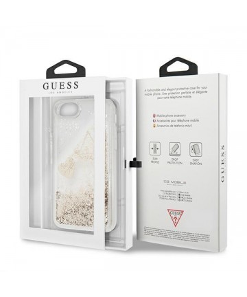 Guess GUOHCI8GLHFLGO iPhone 7/8/SE 2020 /SE 2022 gold/gold hard case Glitter Charms