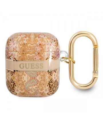 Guess GUA2HHFLD AirPods cover gold/gold Paisley Strap Collection