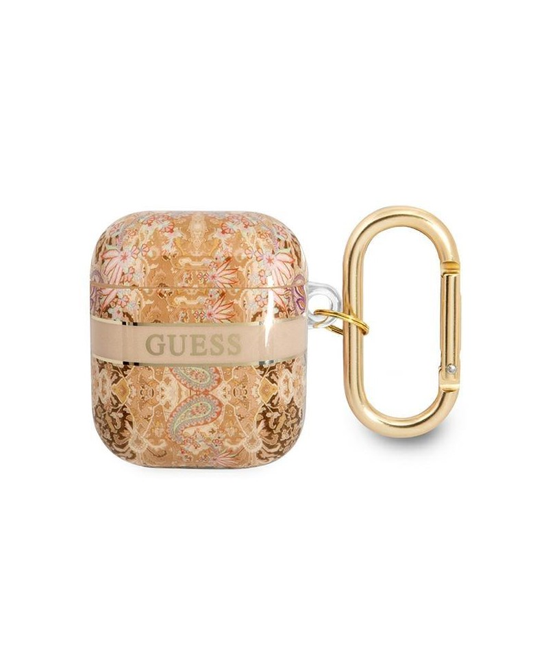 Guess GUA2HHFLD AirPods cover gold/gold Paisley Strap Collection