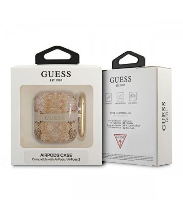 Guess GUA2HHFLD AirPods cover gold/gold Paisley Strap Collection